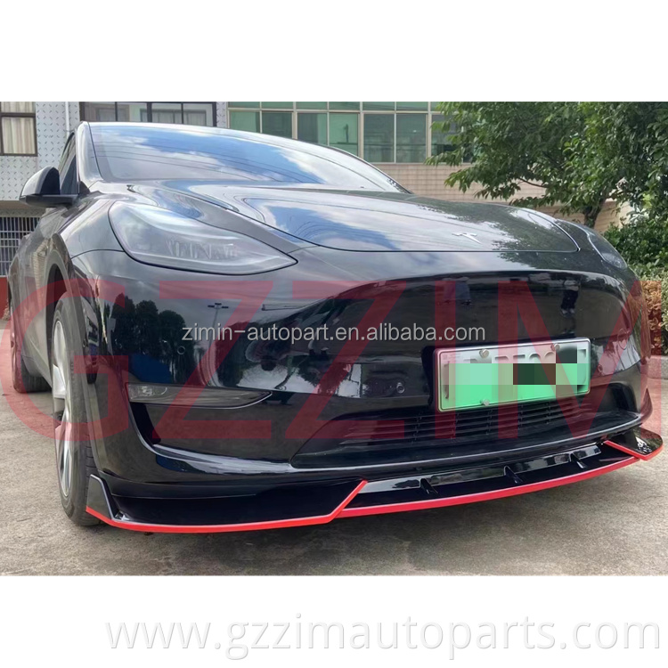 Car Front Bumper Lip ABS Plastic Lip For Tesl-a Model Y